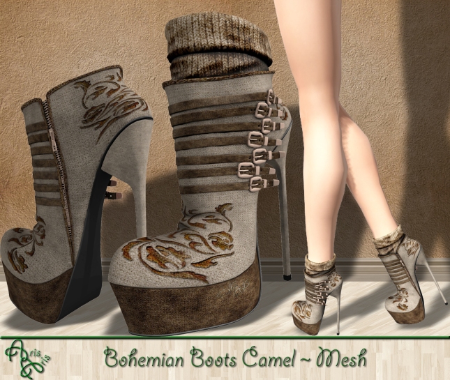***Arisaris Igs50 Bohemian Boots Camel Pic
